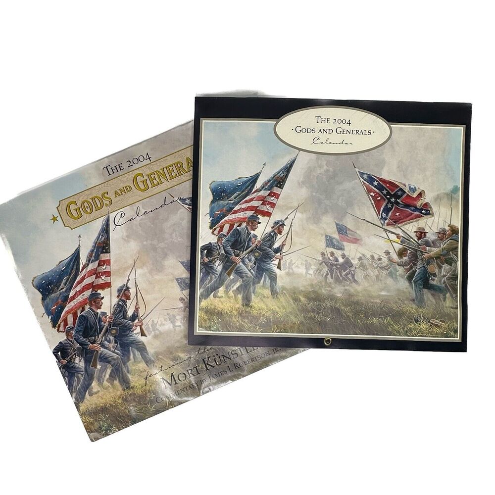 Vintage 2004 Gods & Generals Wall Calendar Mort Kunstler Civil‎ War Military